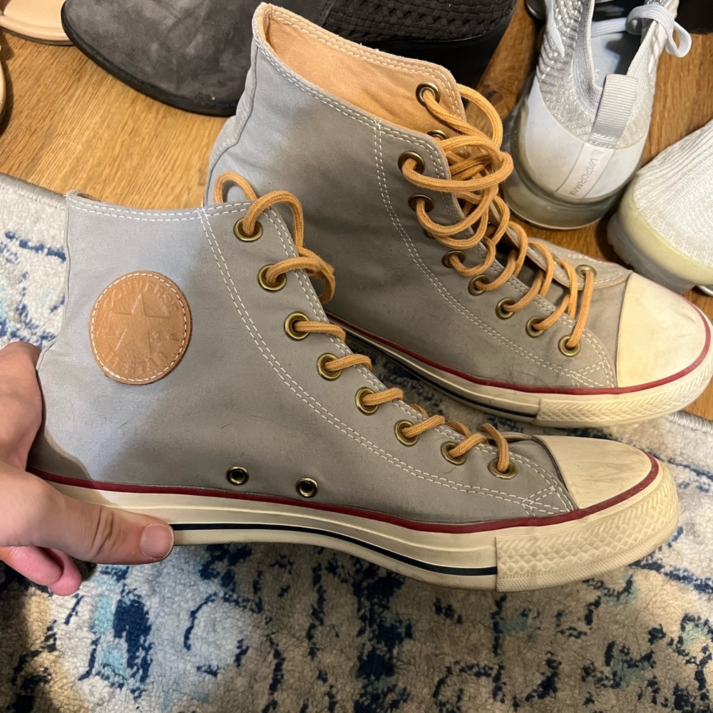 Converse Gray High-Top Sneakers